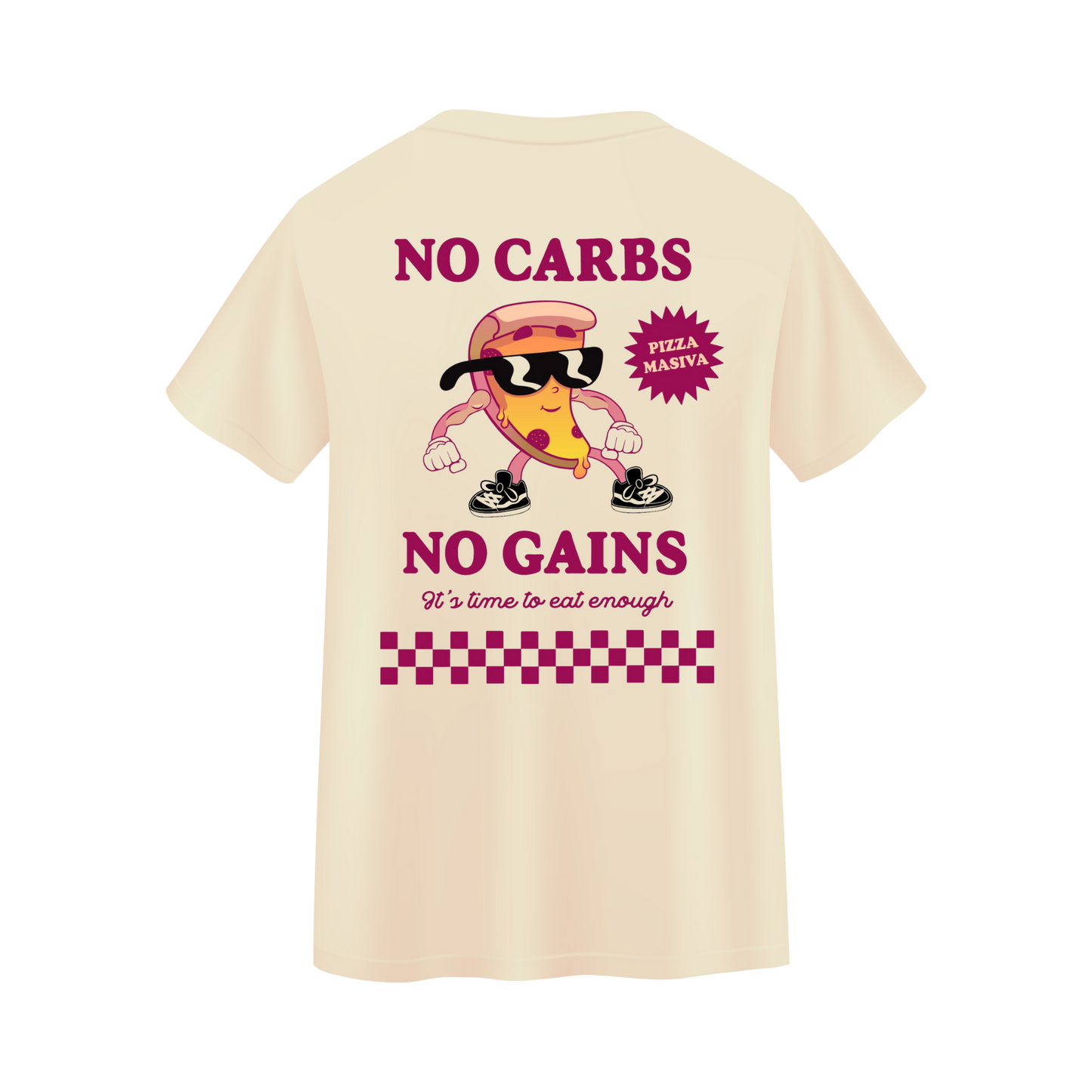 NO CARBS, NO GAINS - PIZZA